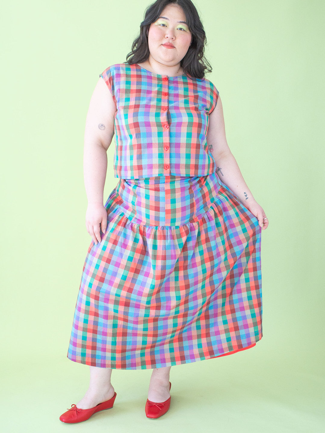 Penny Skirt - Colorburst Plaid