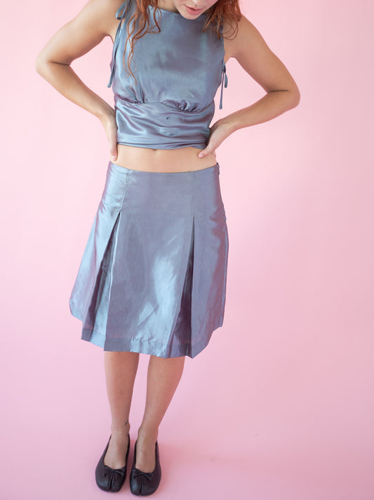 Celeste Skirt - Opal Blue
