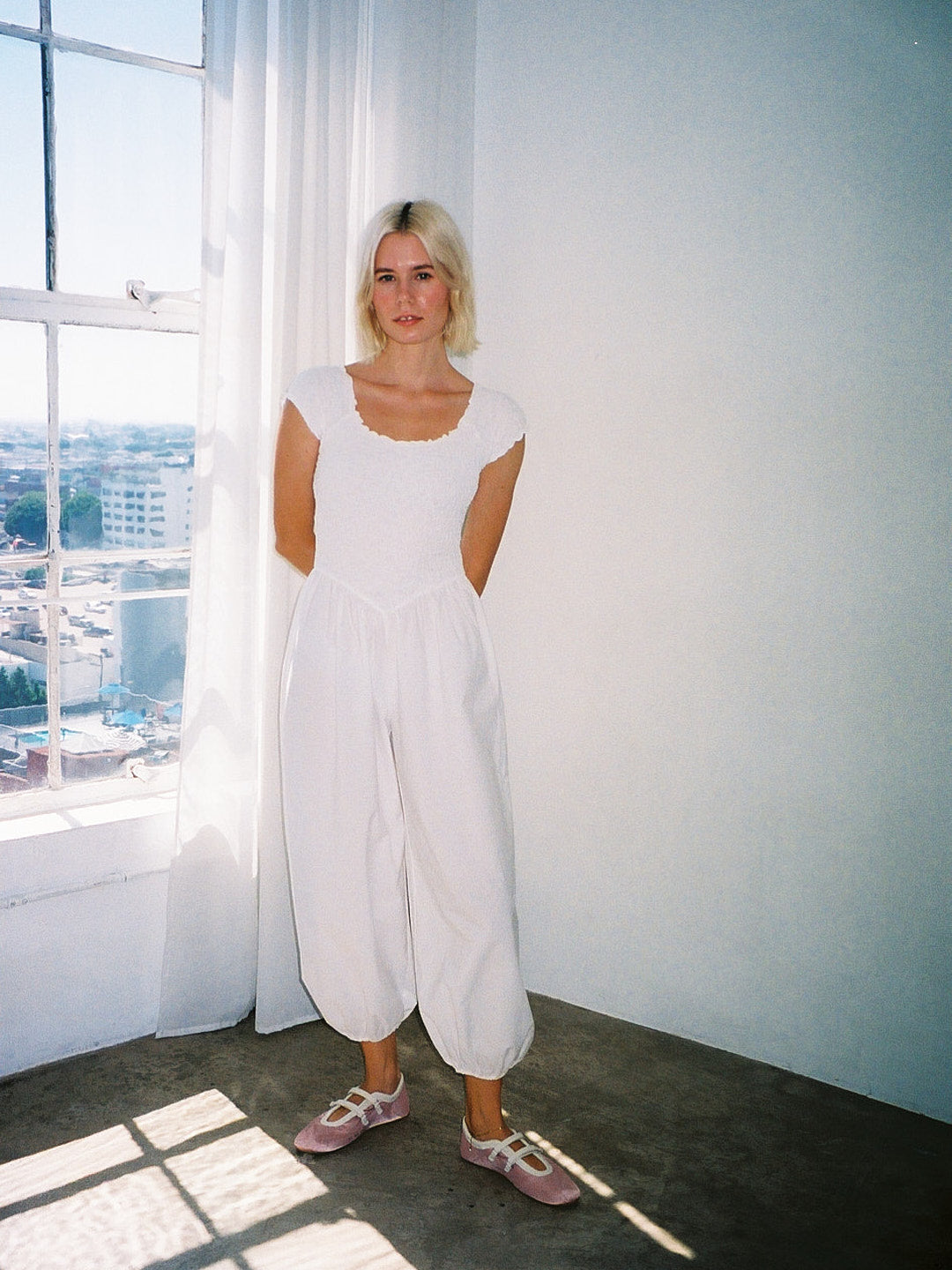 Goldie Jumpsuit - Chalk