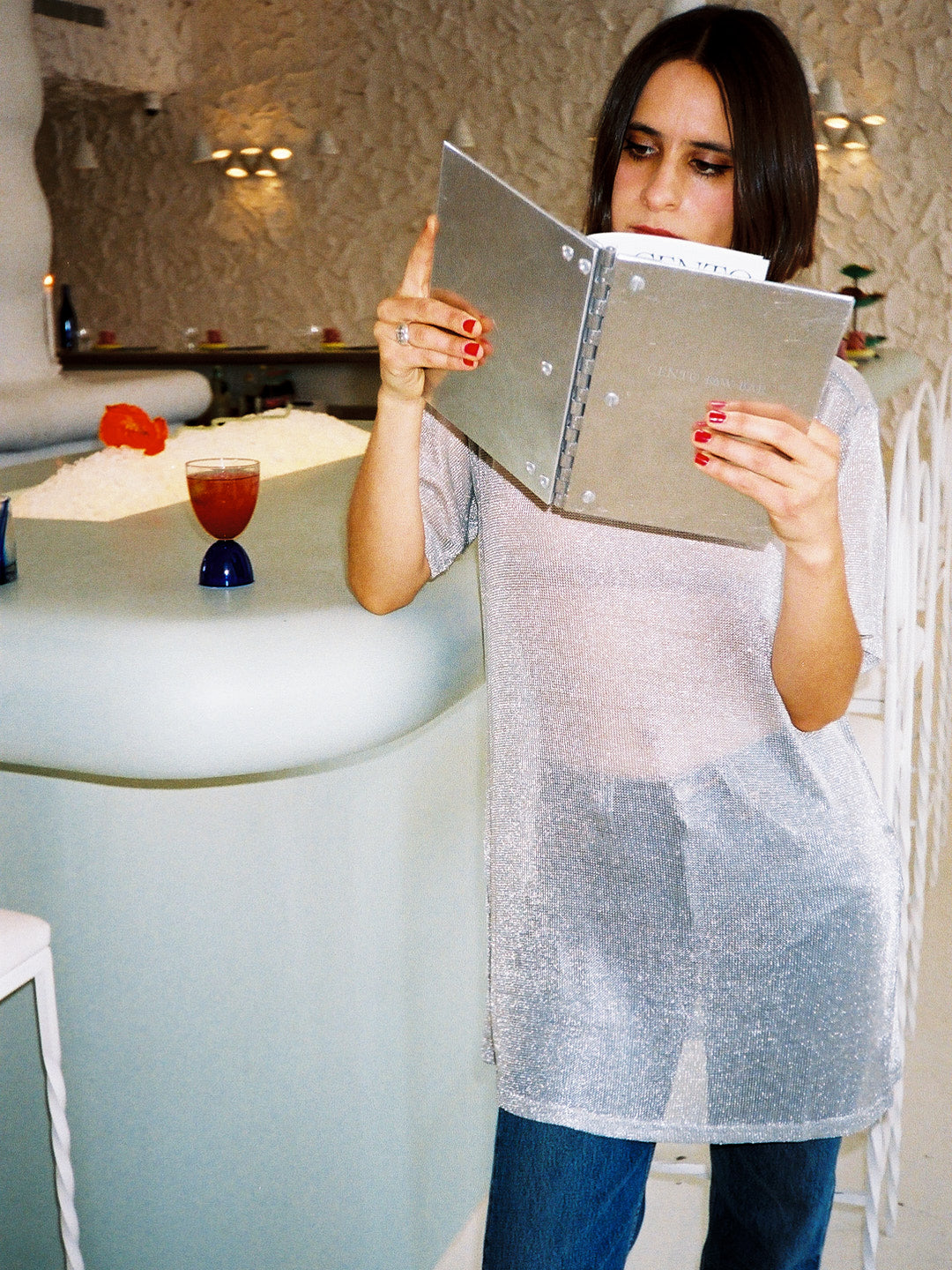 Beam Tunic - Metallic Silver