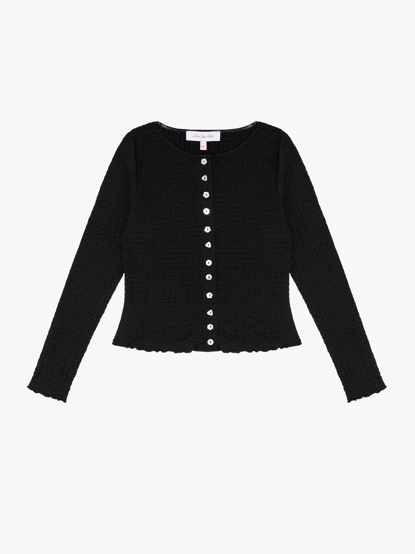Summer Long Sleeve Top - Caviar