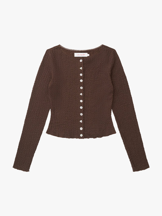 Summer Long Sleeve Top - Saddle
