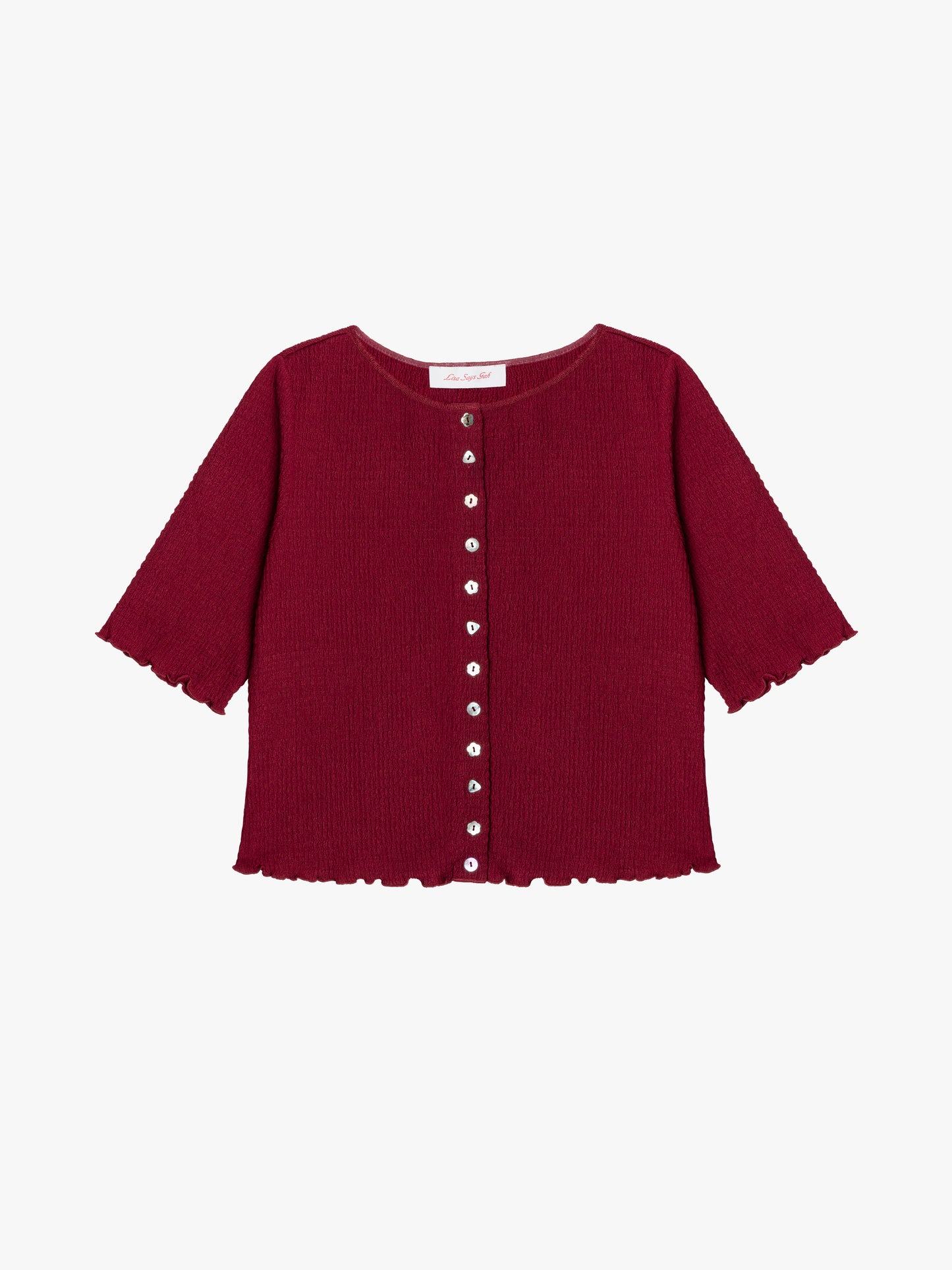 Summer Short Sleeve Top - Merlot