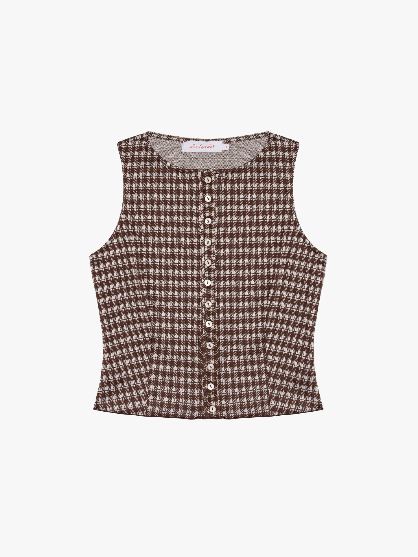 Summer Top - Cocoa Plaid