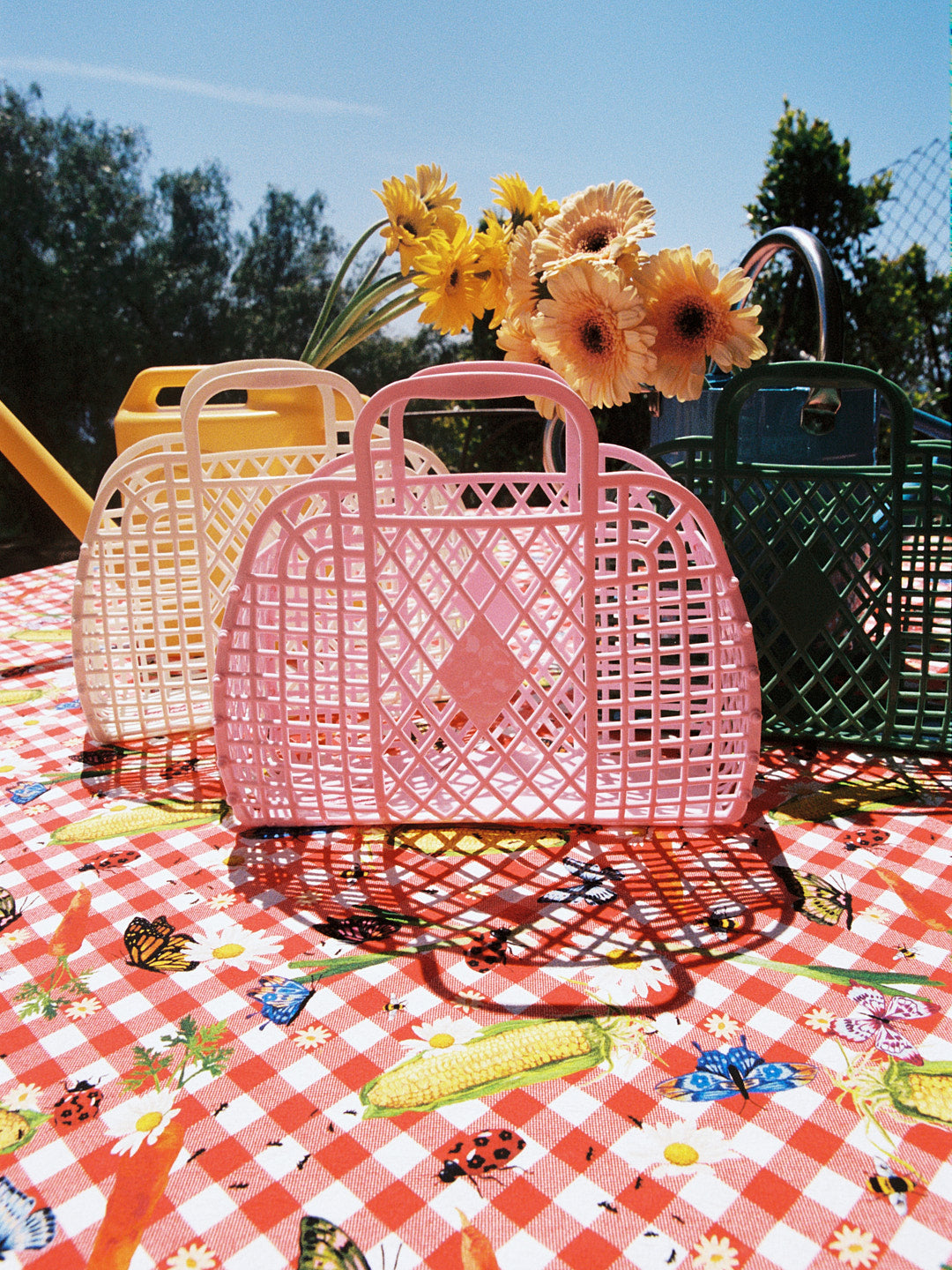 Jelly Retro Basket Small - Cream