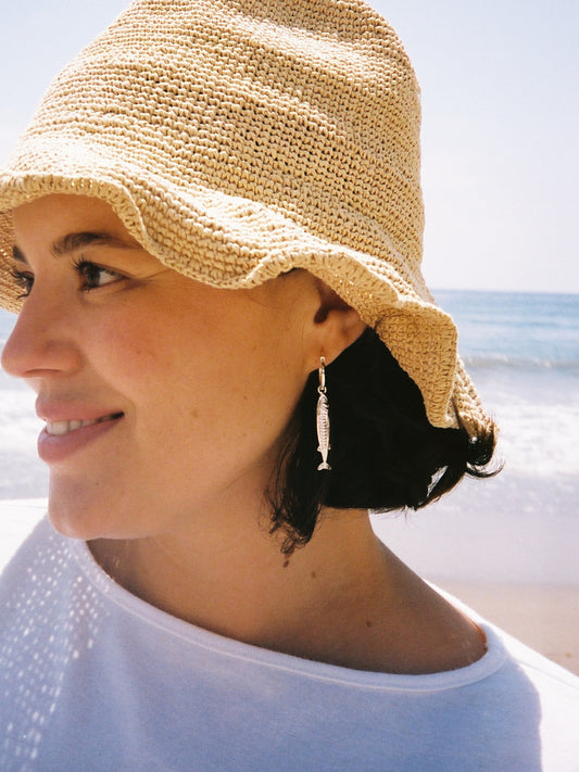 Anchovy Earrings - Silver