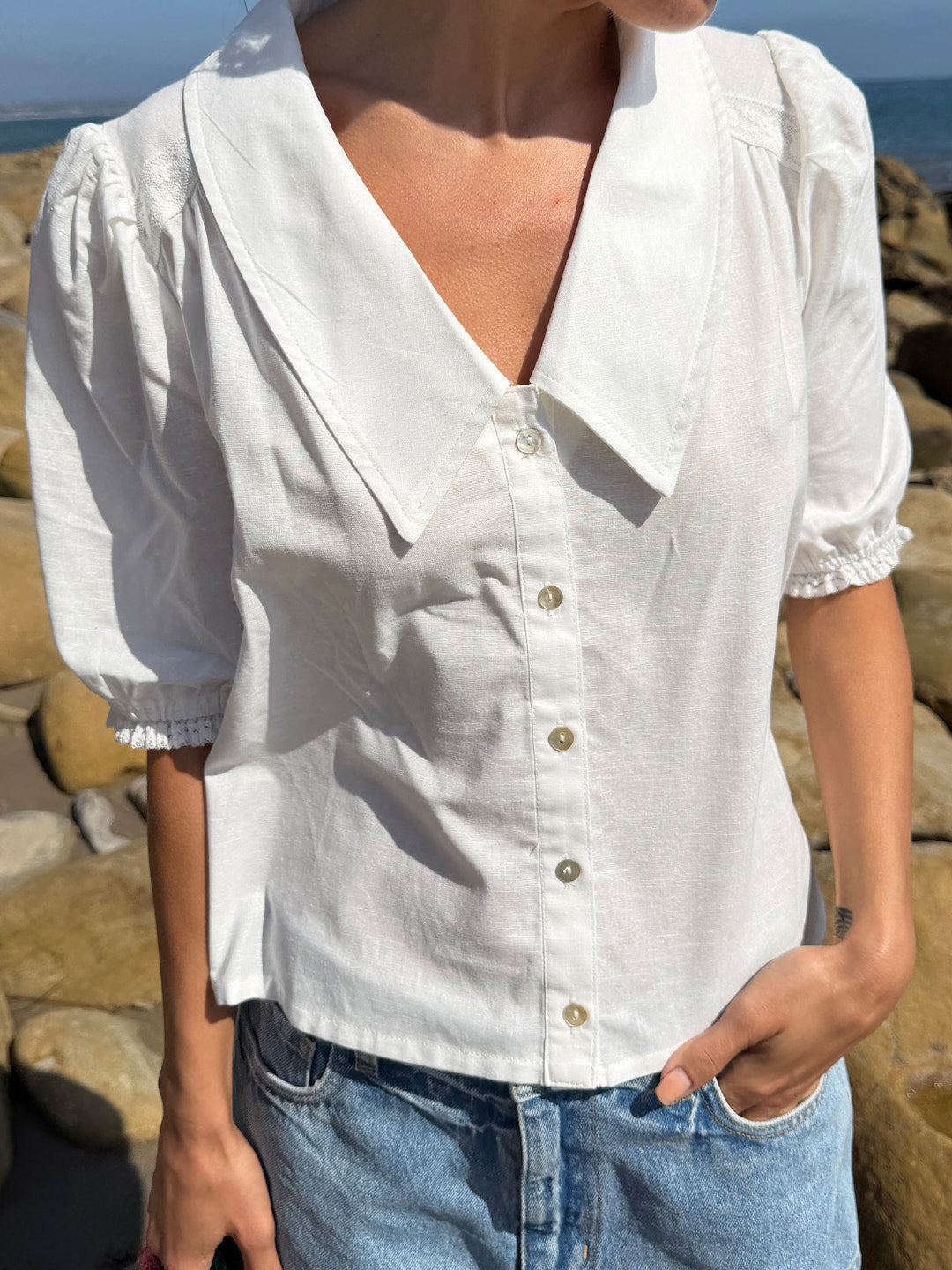 Sam Top - White