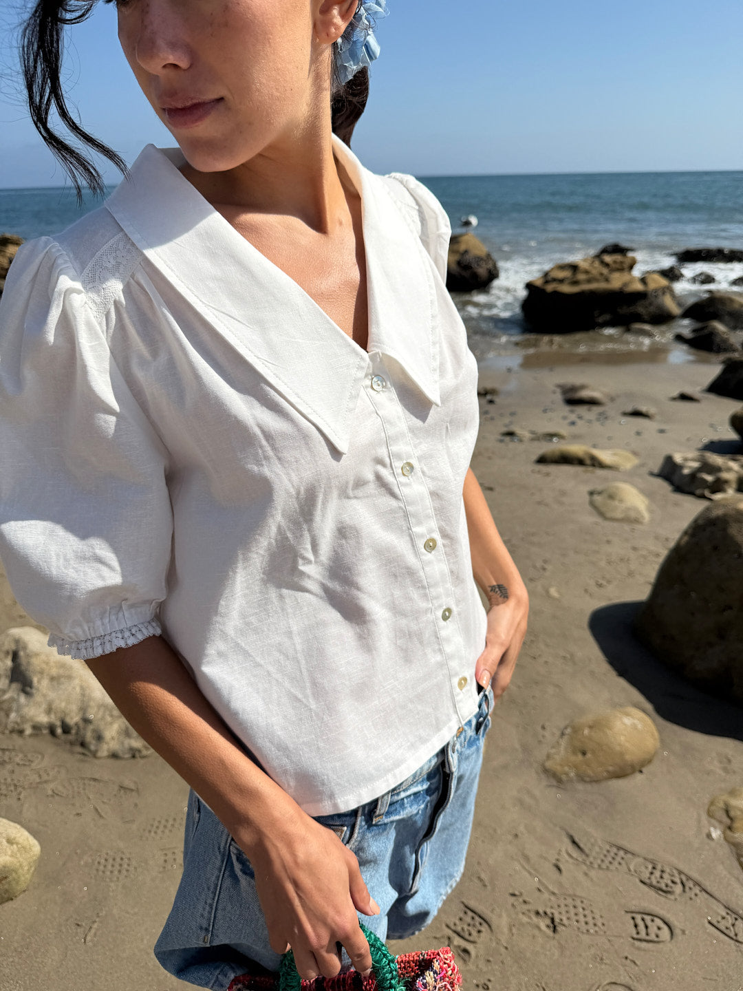 Sam Top - White – Lisa Says Gah