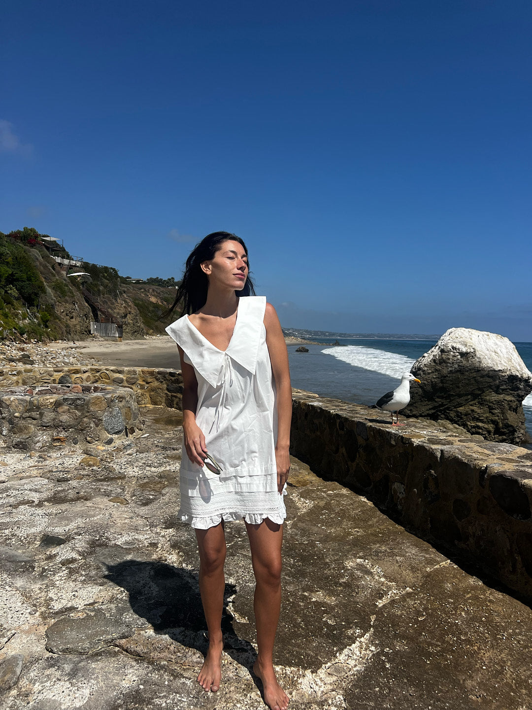 Jenny Mini Dress - Dove