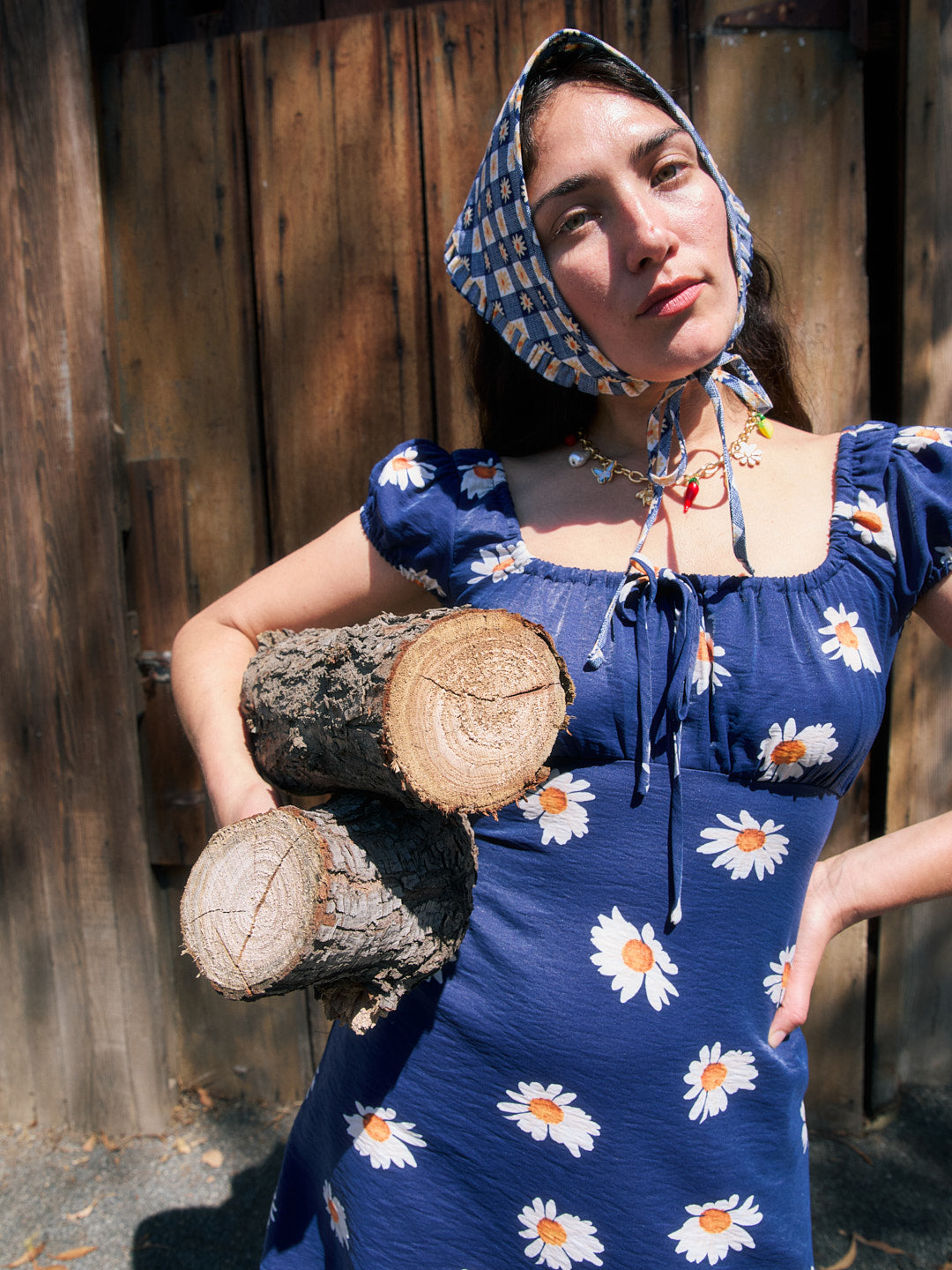 Suzy Dress - Navy Daisy