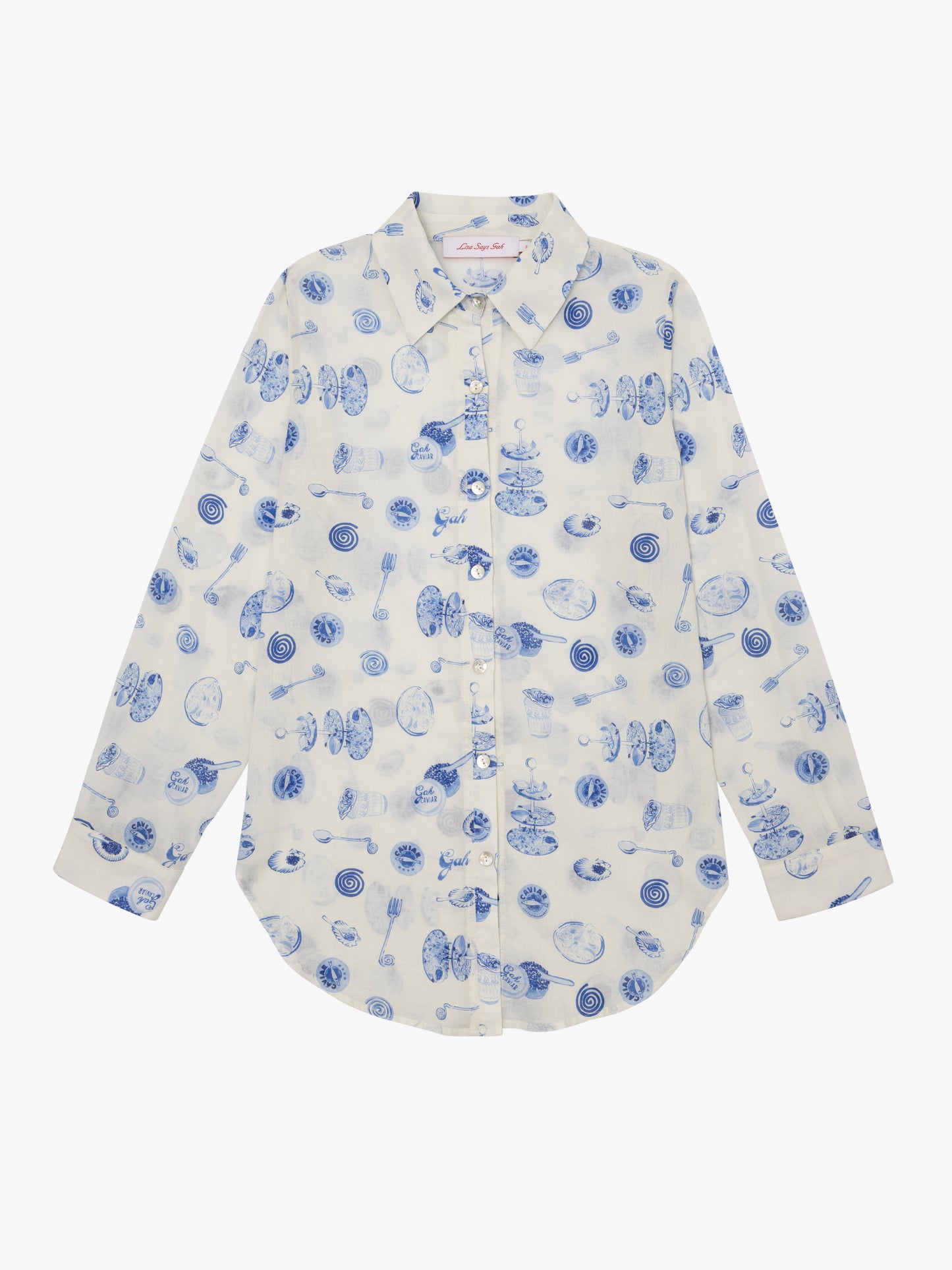 Tessa Button Down - Caviar Dreams Blue Multi
