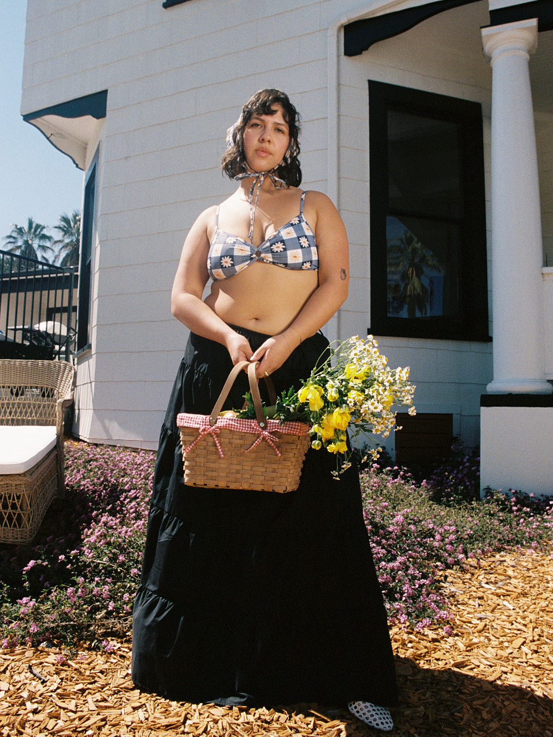 Tiered Maxi Skirt - Black