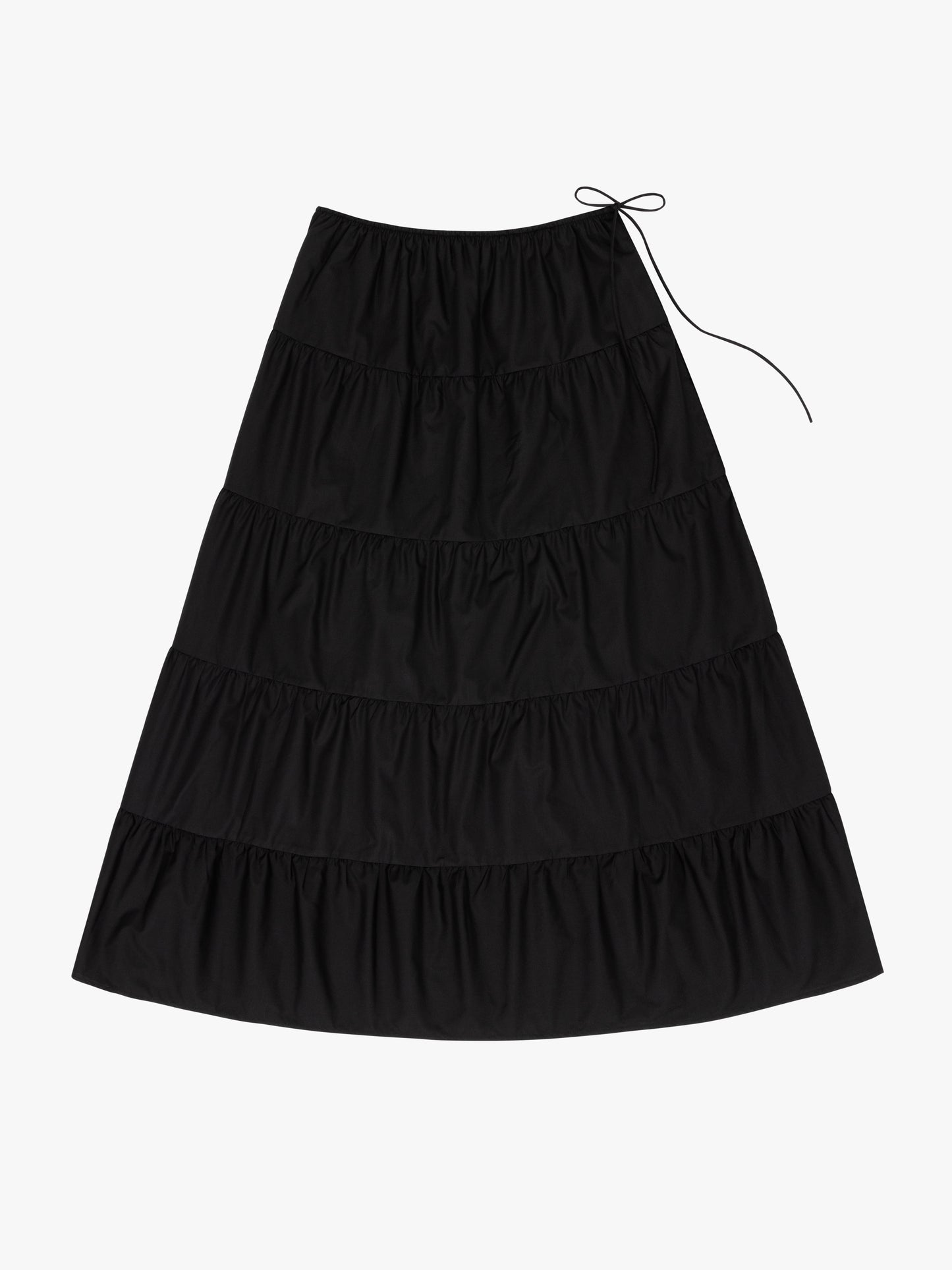Tiered Maxi Skirt - Black