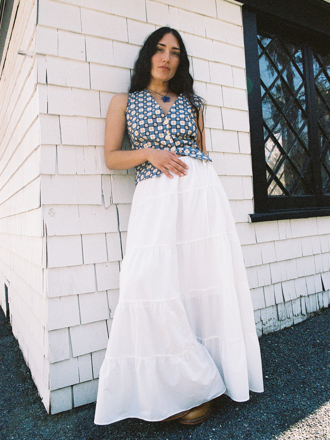 Tiered Skirt All White Flowy Skirt White Long Tiered Maxi Skirt