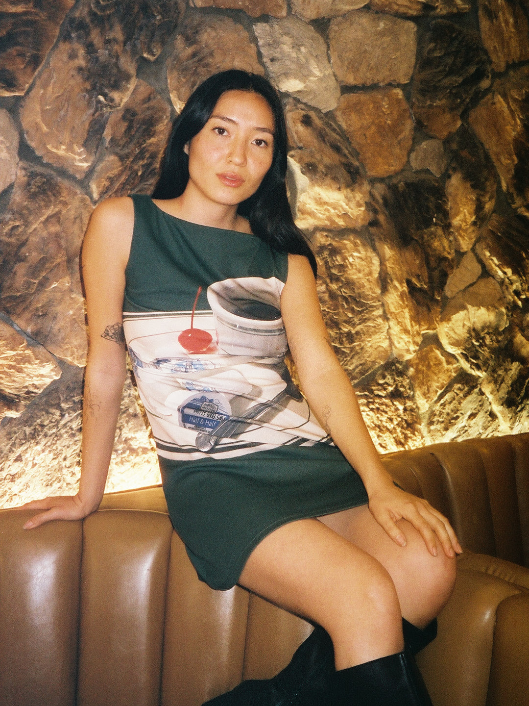 Dottie Dress - Coffee & Creamer