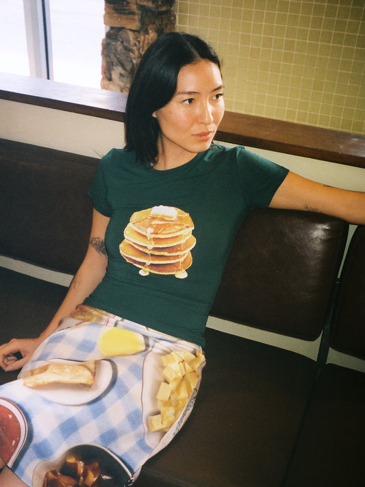 Midnight Breakfast Collector Fitted Tee - Deep Green