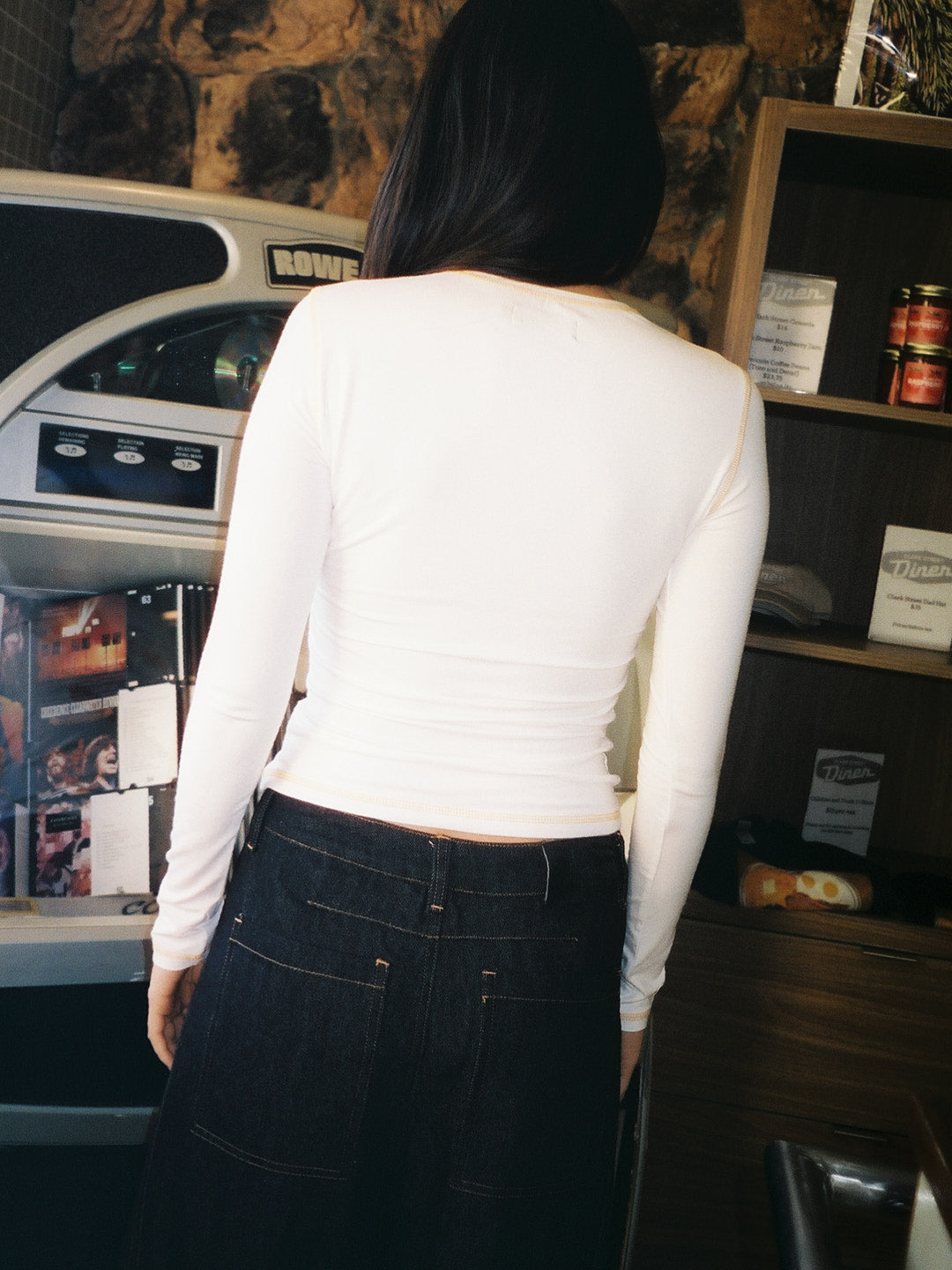 Midnight Breakfast Collector Fitted Long Sleeve - Smiley Face Breakfast