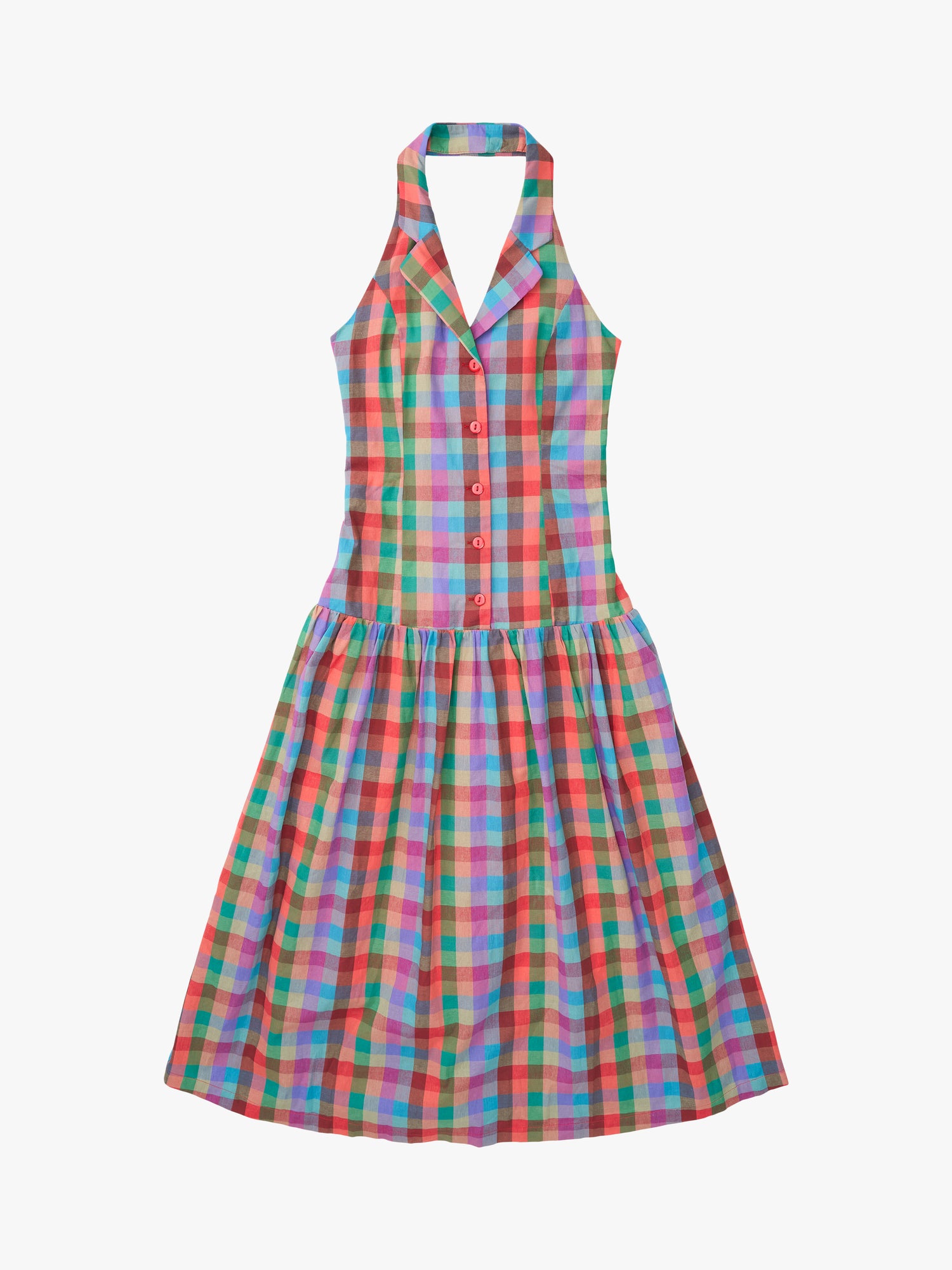Vaughn Dress - Colorburst Plaid