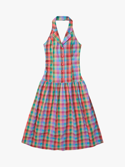 Vaughn Dress - Colorburst Plaid