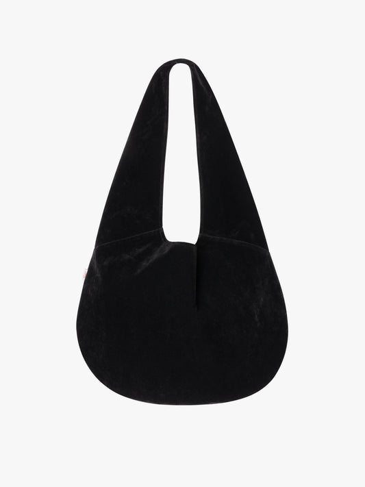 Vera Suede Tote Bag - Black