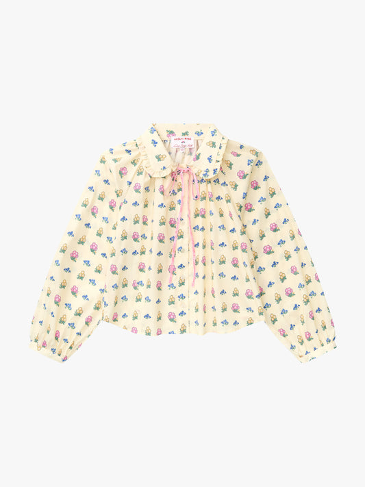 Wimbledon Top - Ivory Garden