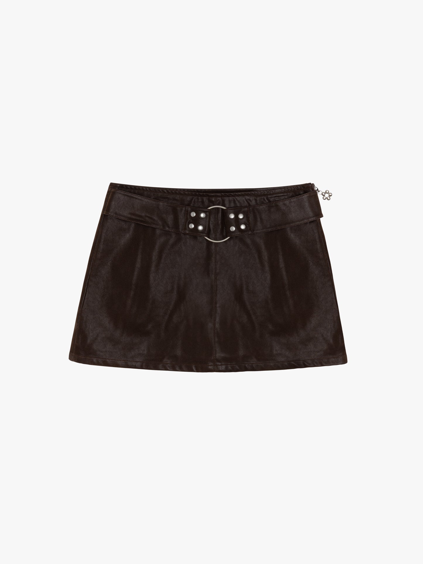 Winona Mini Skort - Mocha Suede