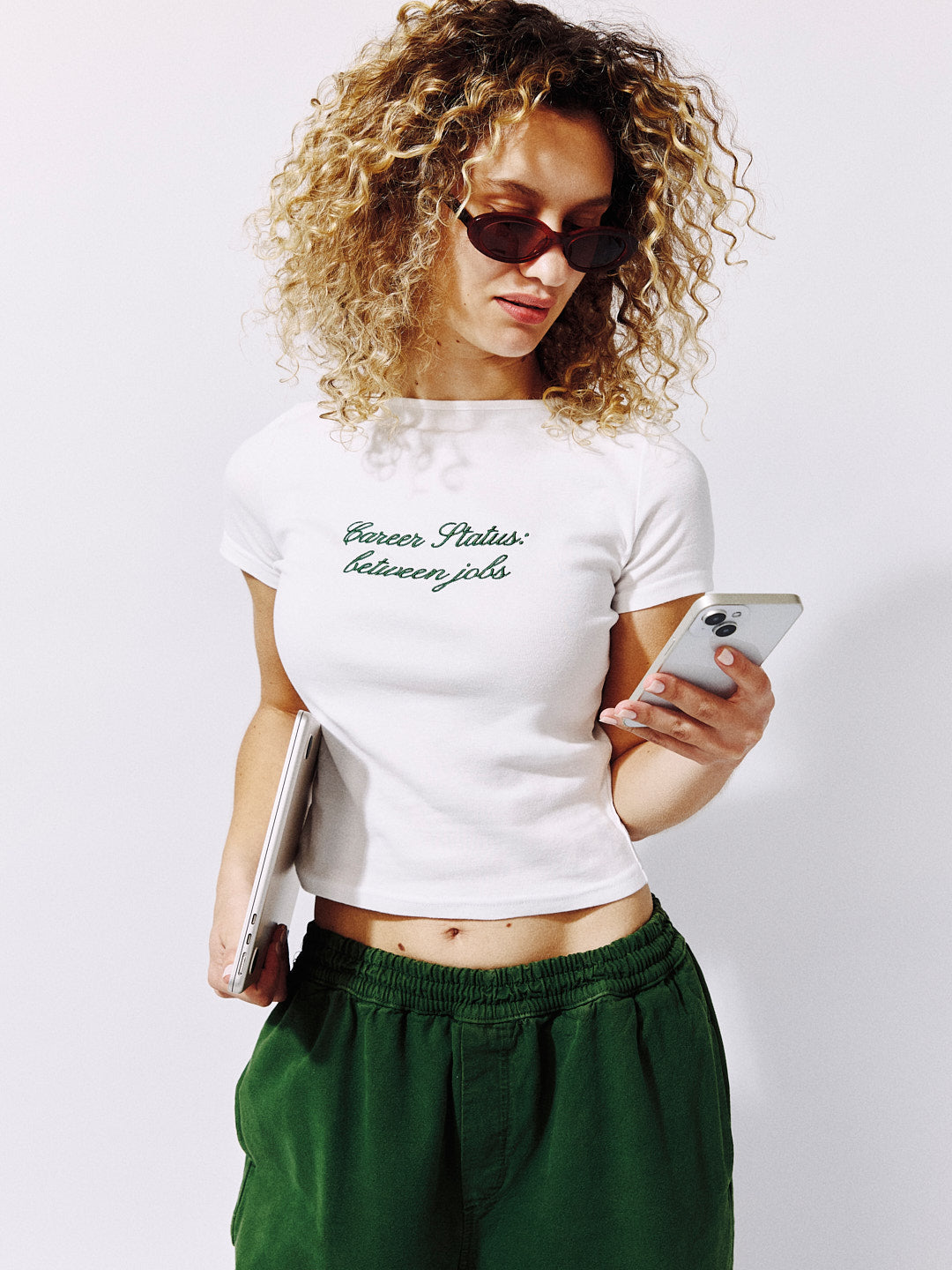 Cotton Tee - Career Status: between jobs