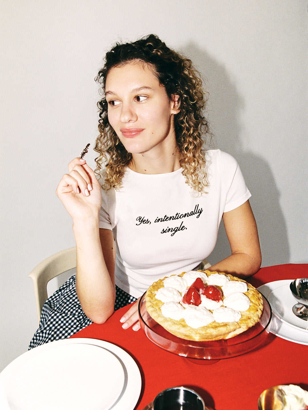 Cotton Tee - Yes, intentionally single.