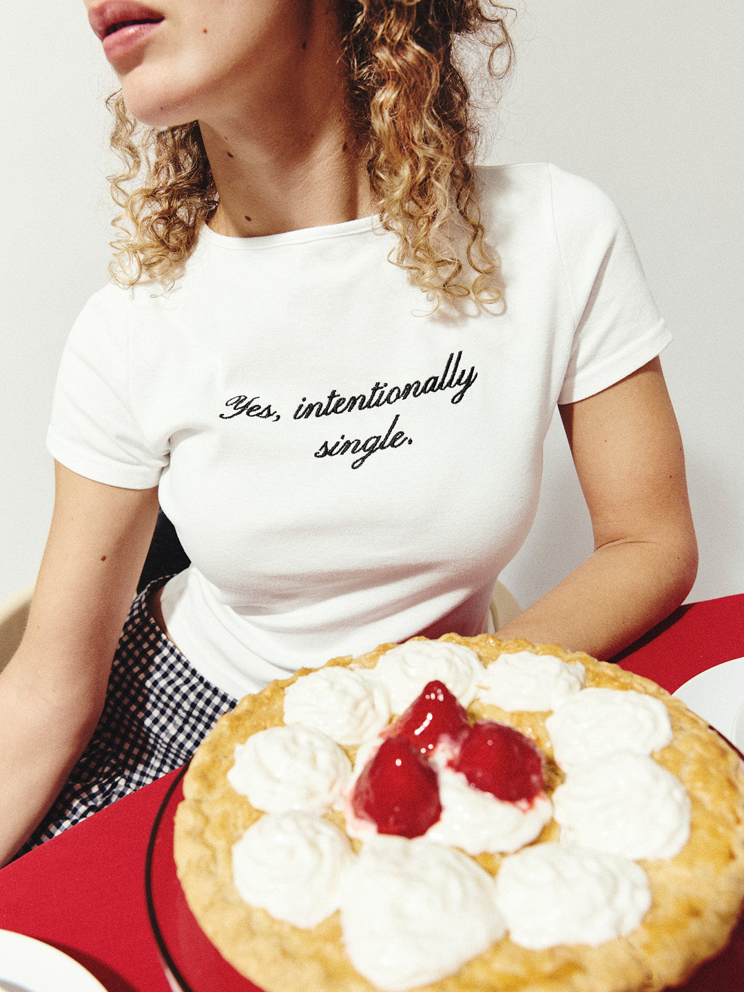 Cotton Tee - Yes, intentionally single.