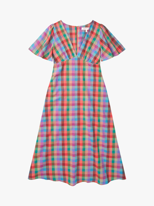 Grace Dress - Colorburst Plaid