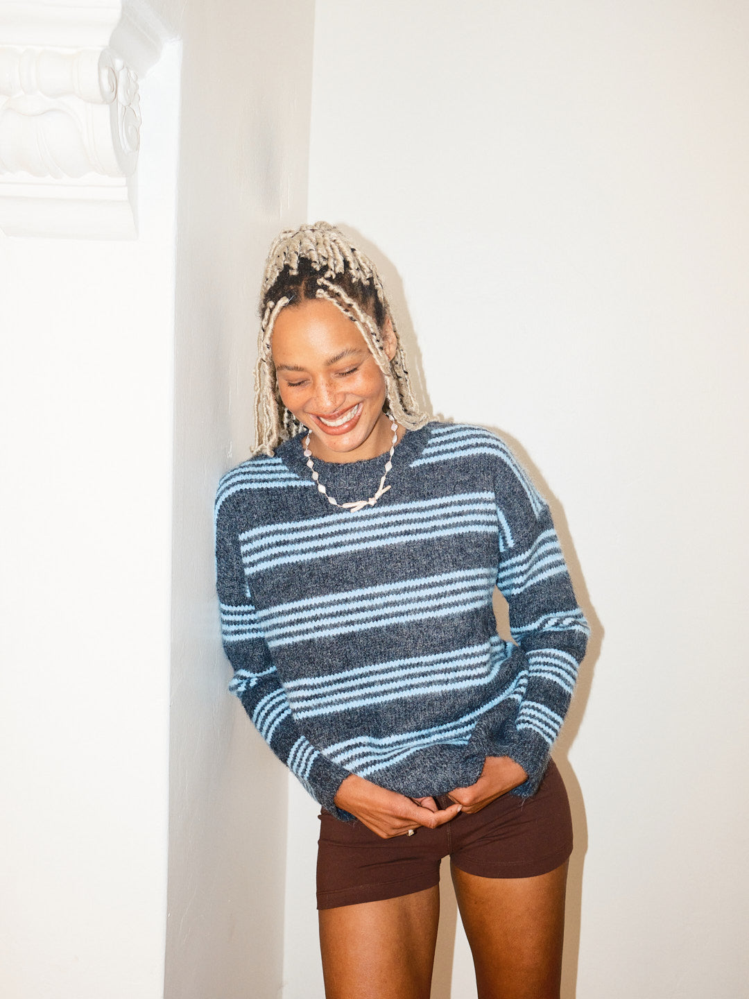 Striped Sweater - Blue Stripe