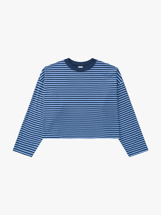 Mona Long Sleeve - Blue Stripe
