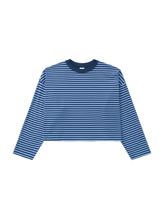 Mona Long Sleeve - Blue Stripe