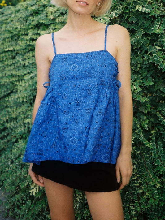 Cressida Cami - Blue Paisley