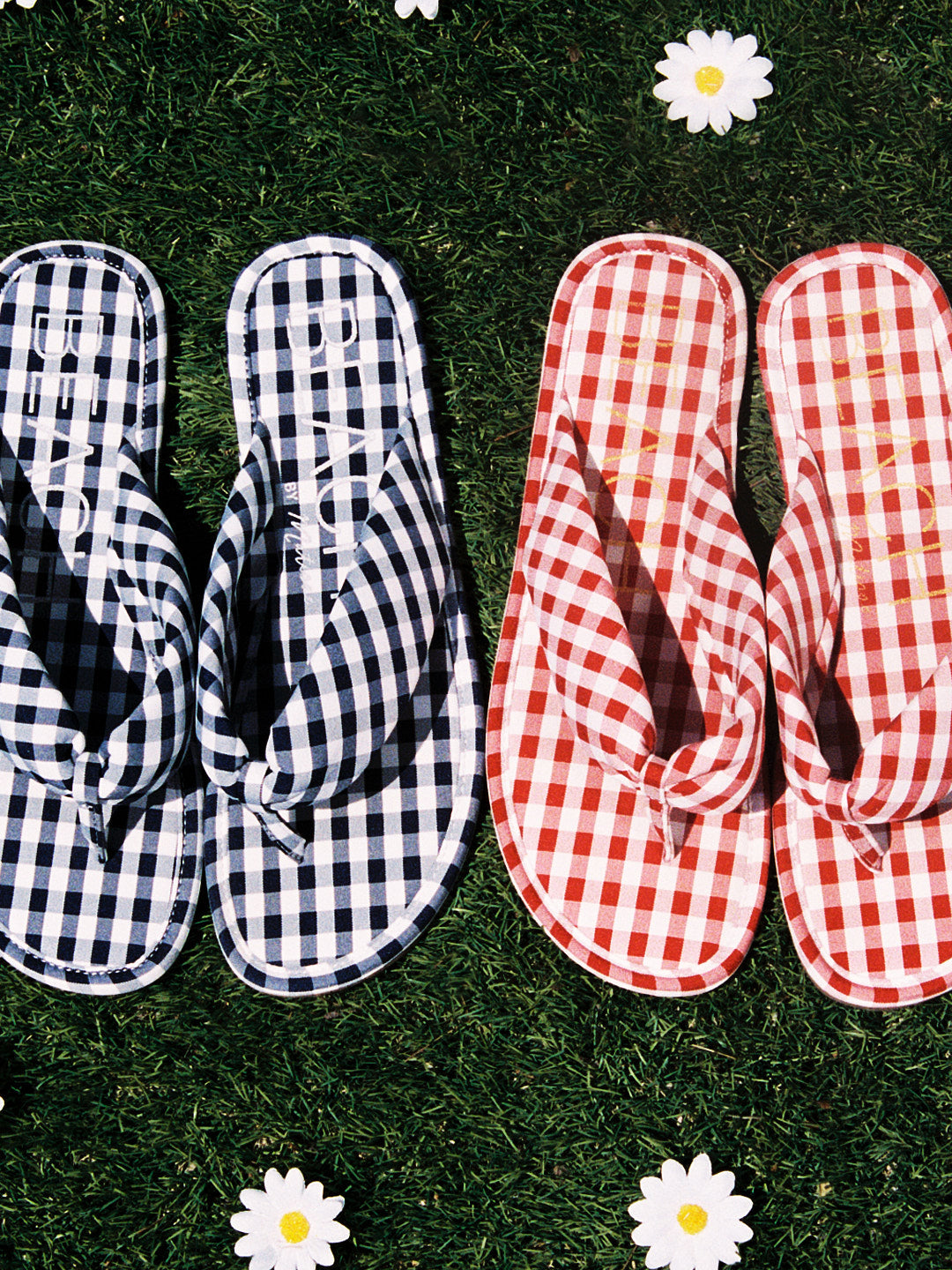 Gidget Gingham Sandal - Red Gingham