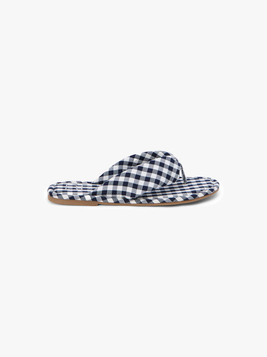Gidget Gingham Sandal - Navy Gingham