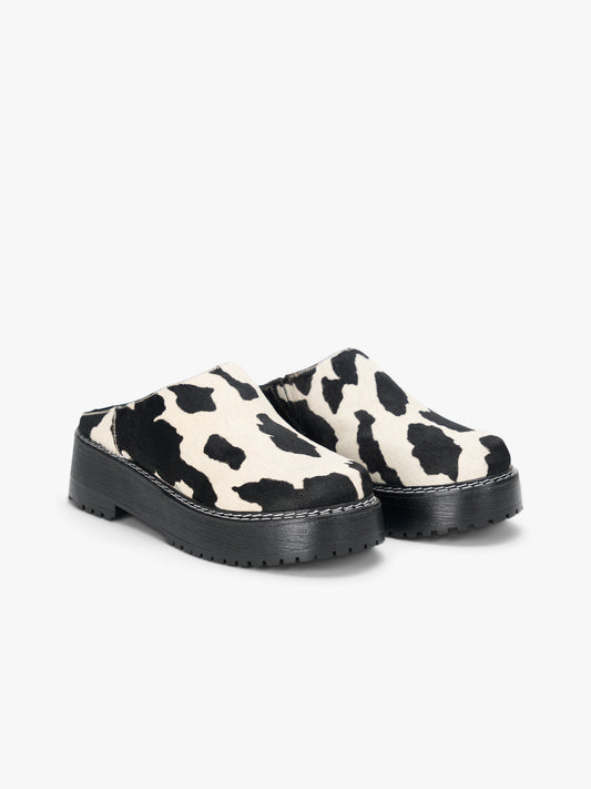 Lena Chunky Mule - Cow