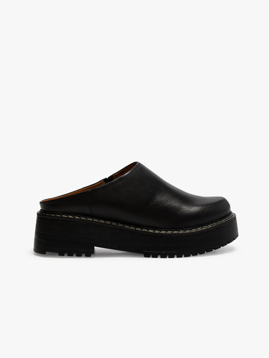 Lena Chunky Mule - Black