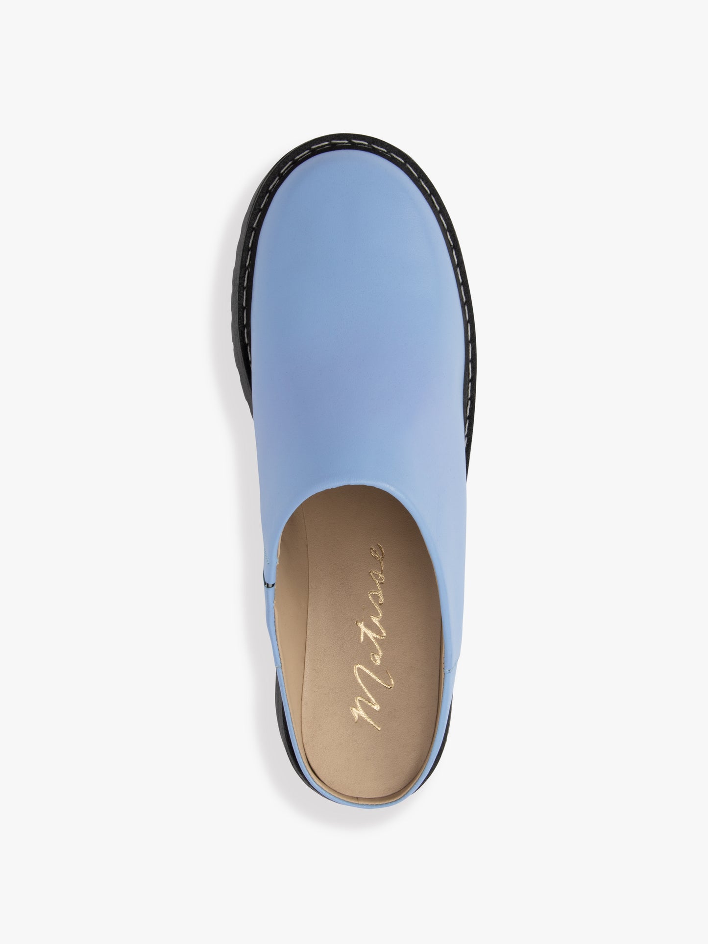 Lena Chunky Mule - Alice Blue