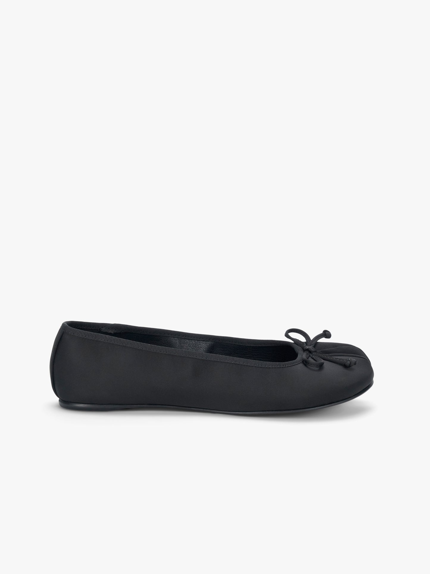 Mason Ballet Flat - Black Satin