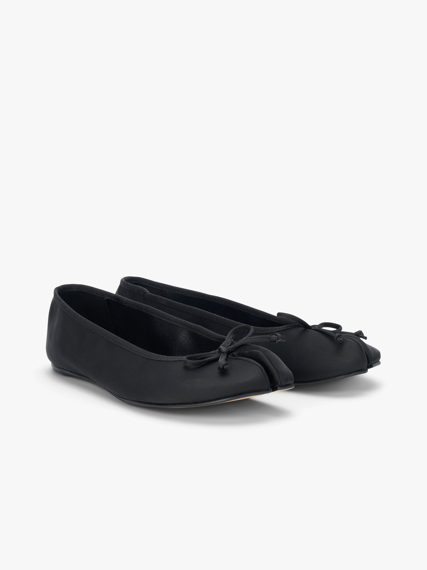 Mason Ballet Flat - Black Satin