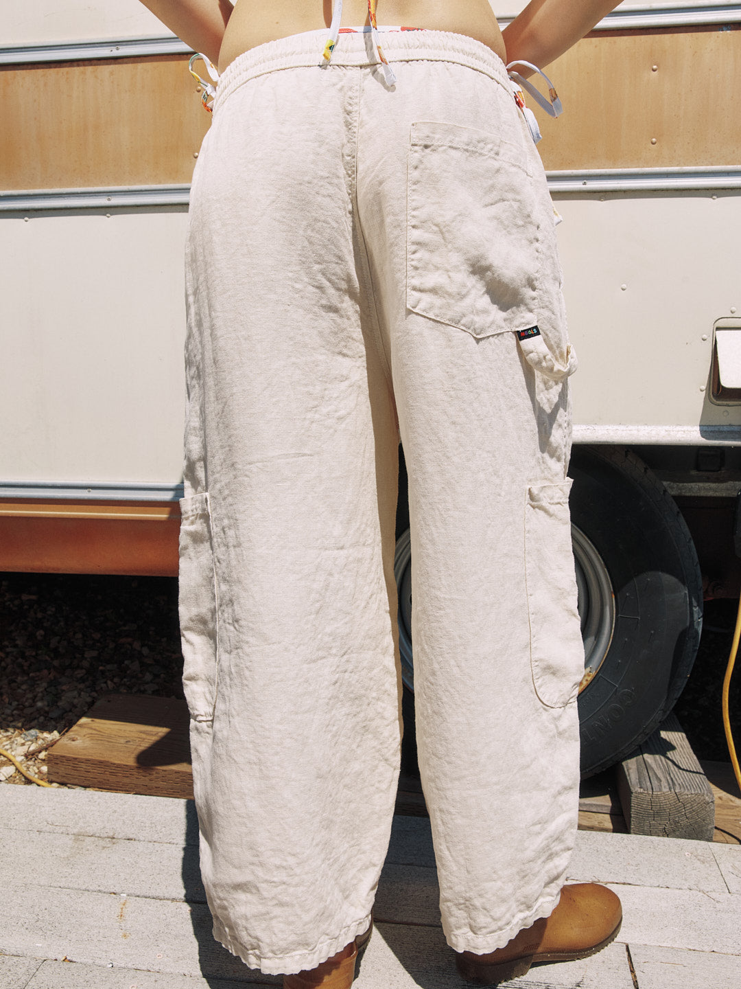 Linen Chef Pant - Flour
