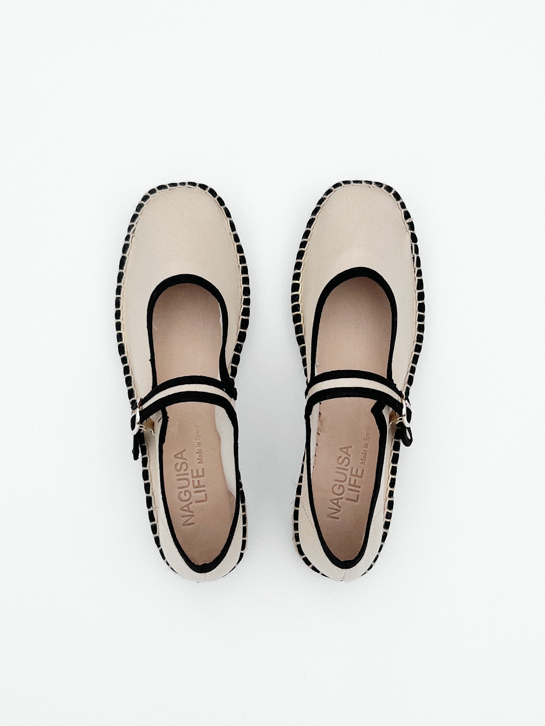 Peonia Shoe - Ecru/Black