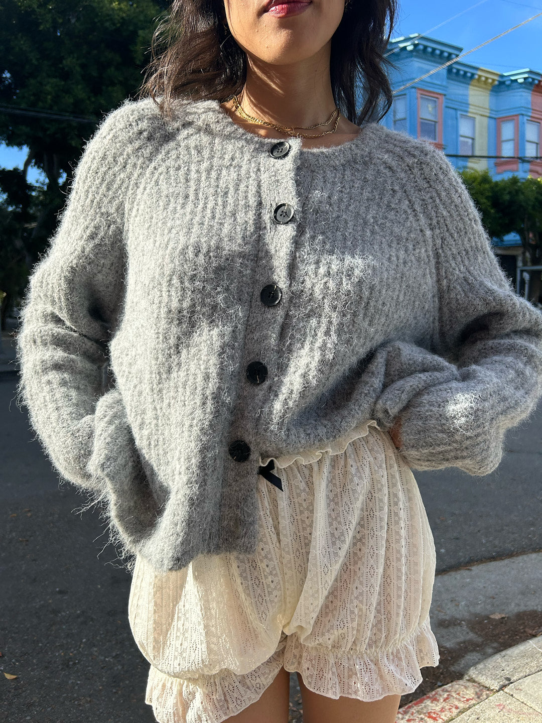 Tristan Sweater - Heather Grey – Lisa Says Gah Tristan Sweater - Heather Grey – Lisa Says Gah