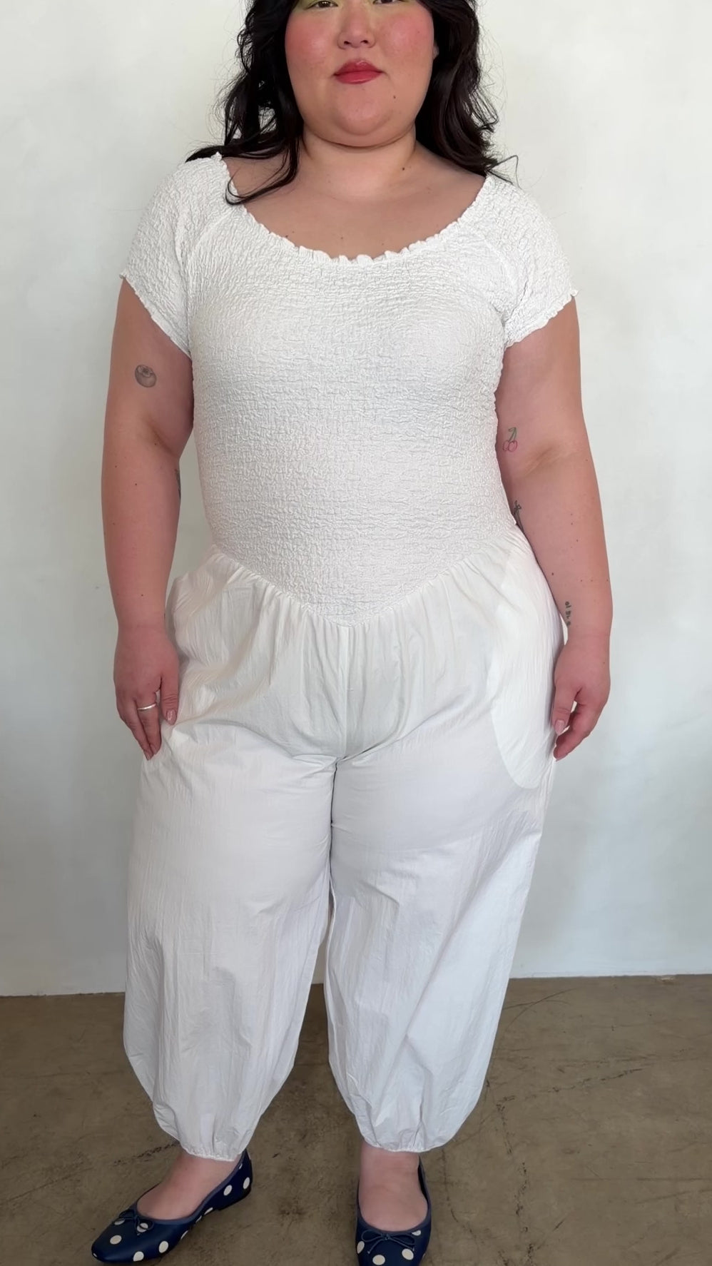 Goldie Jumpsuit - Chalk