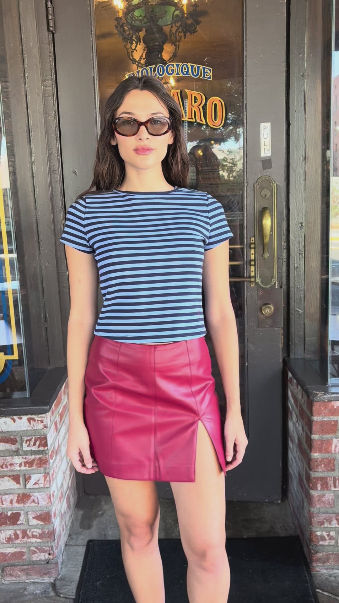 Jude Tee - Oxford Stripe – Lisa Says Gah
