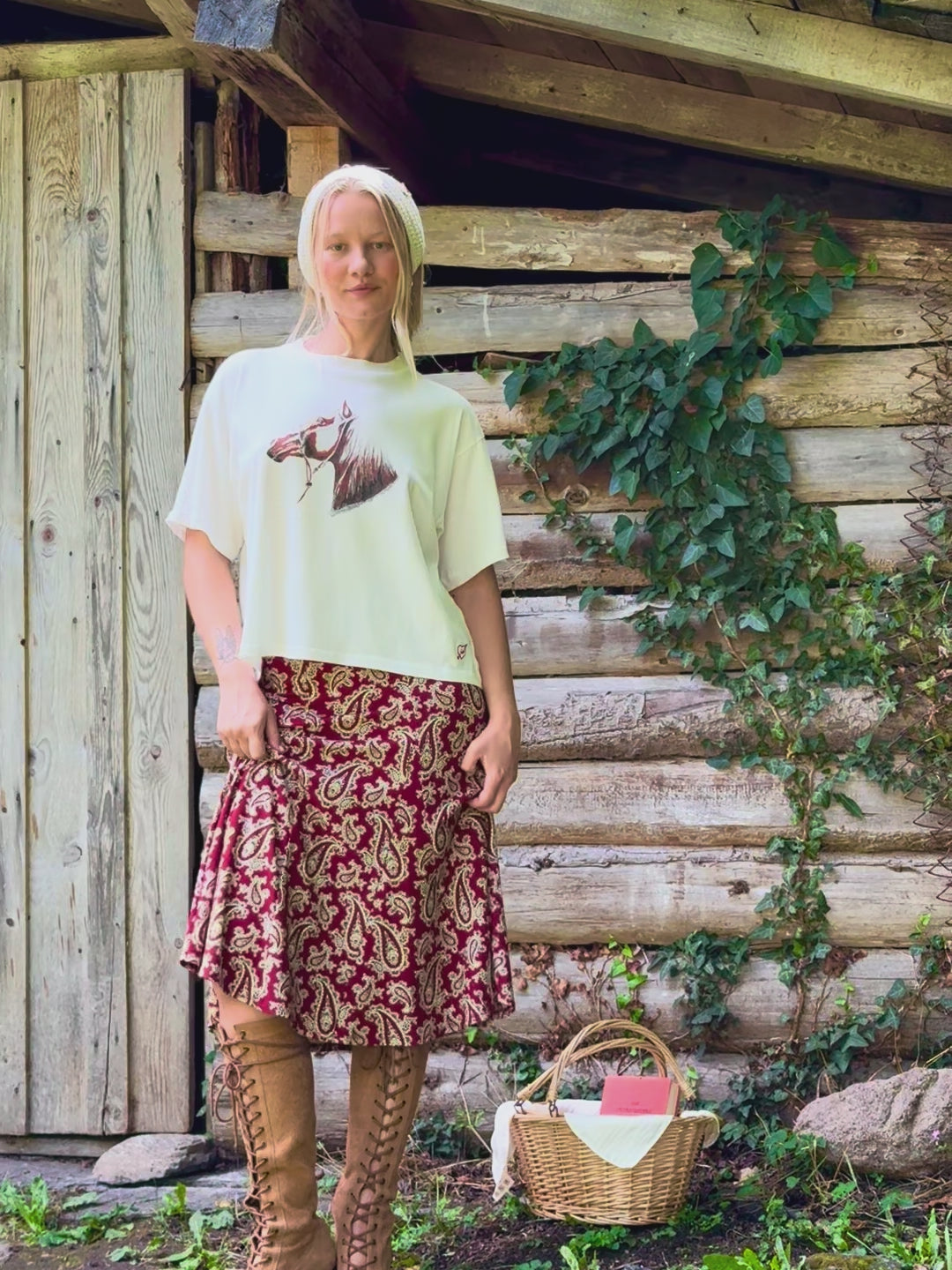 Amora Skirt - Prairie Paisley
