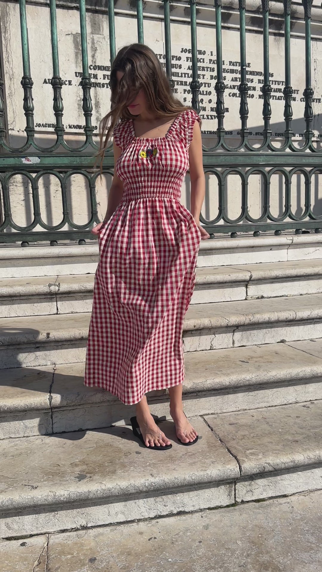 Annie Dress - Cherry
