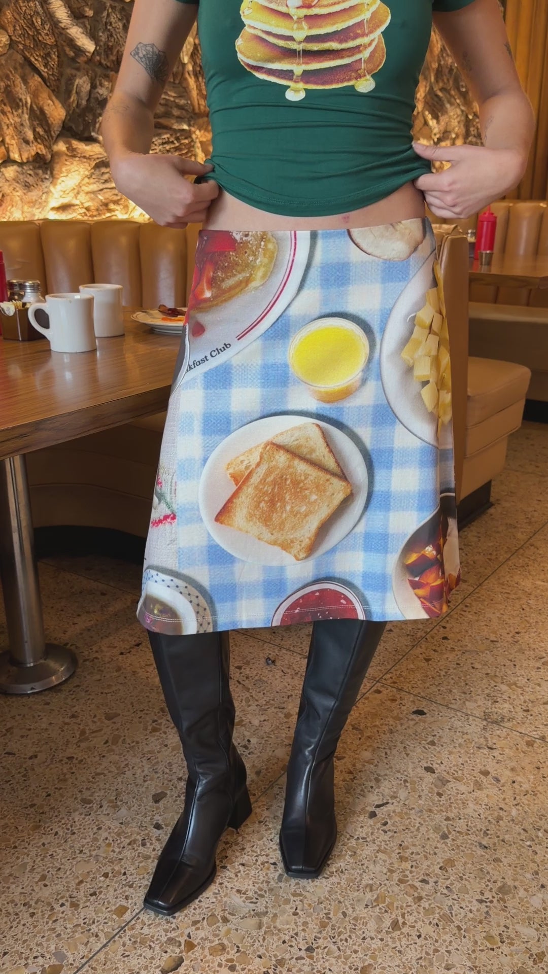 Midnight Breakfast Collector Skirt - Blue Breakfast