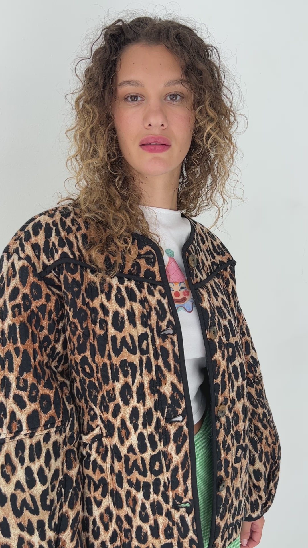 Macey Quilted Jacket - Leopard – Lisa Says Gah